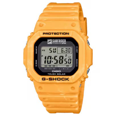 カシオ CASIO G-SHOCK GSHOCK ジーショック SURFRIDER FOUNDATION JAPAN コラボレーションモデル DIGITAL 5600SERIES G-5600SFJ-9JR 20気圧防水 ショックレジスト  腕時計 国内正規品 【送料無料 北海道/沖縄/離島を除く】 9JR FREE
