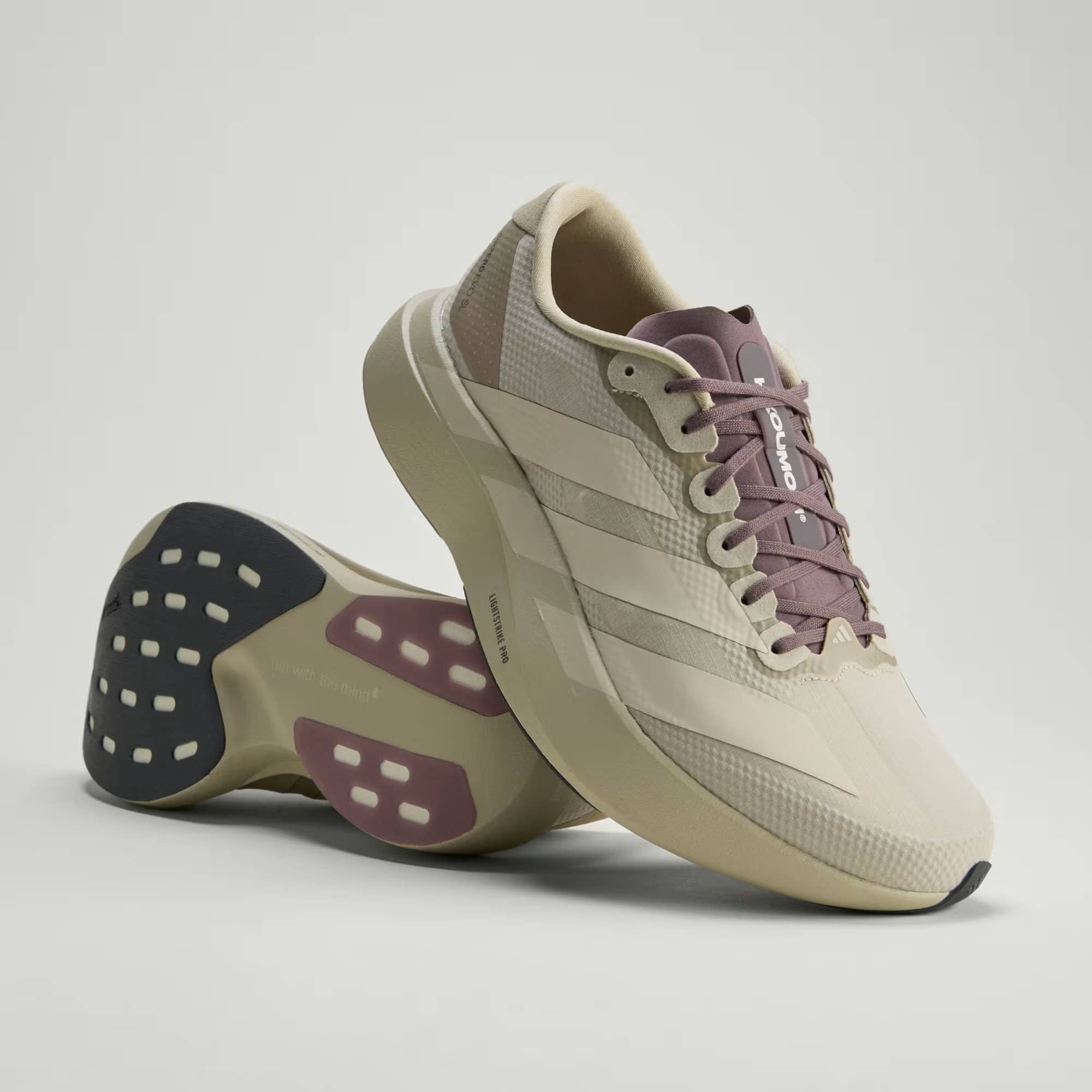 ADIDAS ADIZERO EVO SL WOVEN アディダス エルマノス コウモリ アディゼロ EVO SL ウーブン/H.KOUMORI 27.5cm JS2441 スニーカー メンズ 4068805292125 【送料無料 北海道/沖縄/離島を除く】 Putty Grey / Alumina / Shadow Fig 27.5cm