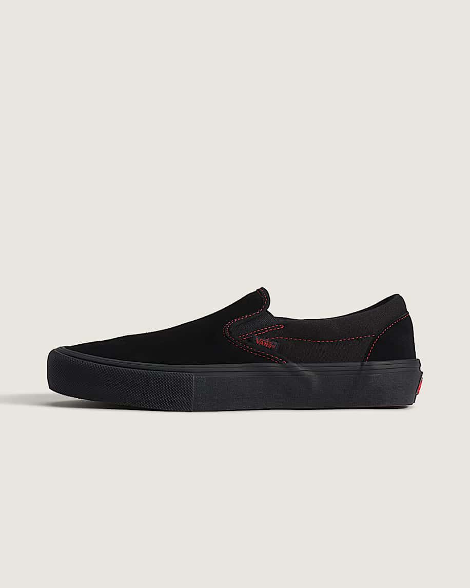 バンズ VANS SKATE SLIP-ON BLACK/BLACK/RED VN000EG52UR スケート スリップオン 26.0cm～28.0㎝ スニーカー メンズ シューズ 0198266486857 【北海道/沖縄/離島 着払い】 BLACK/BLACK/RED 26.0cm