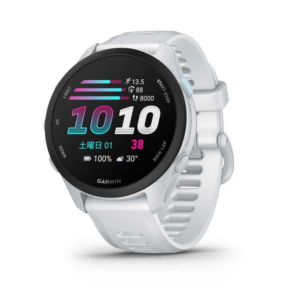 ガーミン GARMIN Forerunner 70（フォアランナー70） Whitestone（ホワイトストーン） 43mm AMOLED（有機EL） 軽量 ランニングGPSウォッチ 010-04307-31 0753759375690 腕時計 正規品 【送料無料 北海道/沖縄/離島を除く】 Whitestone FREE