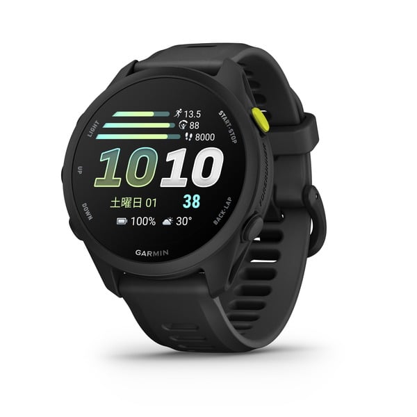 ガーミン GARMIN Forerunner 70（フォアランナー70） Balck（ブラック） 43mm シリコンバンド AMOLED（有機EL） 軽量 ランニングGPSウォッチ 010-04307-30 0753759375683 腕時計 正規品 【送料無料 北海道/沖縄/離島を除く】 Black FREE