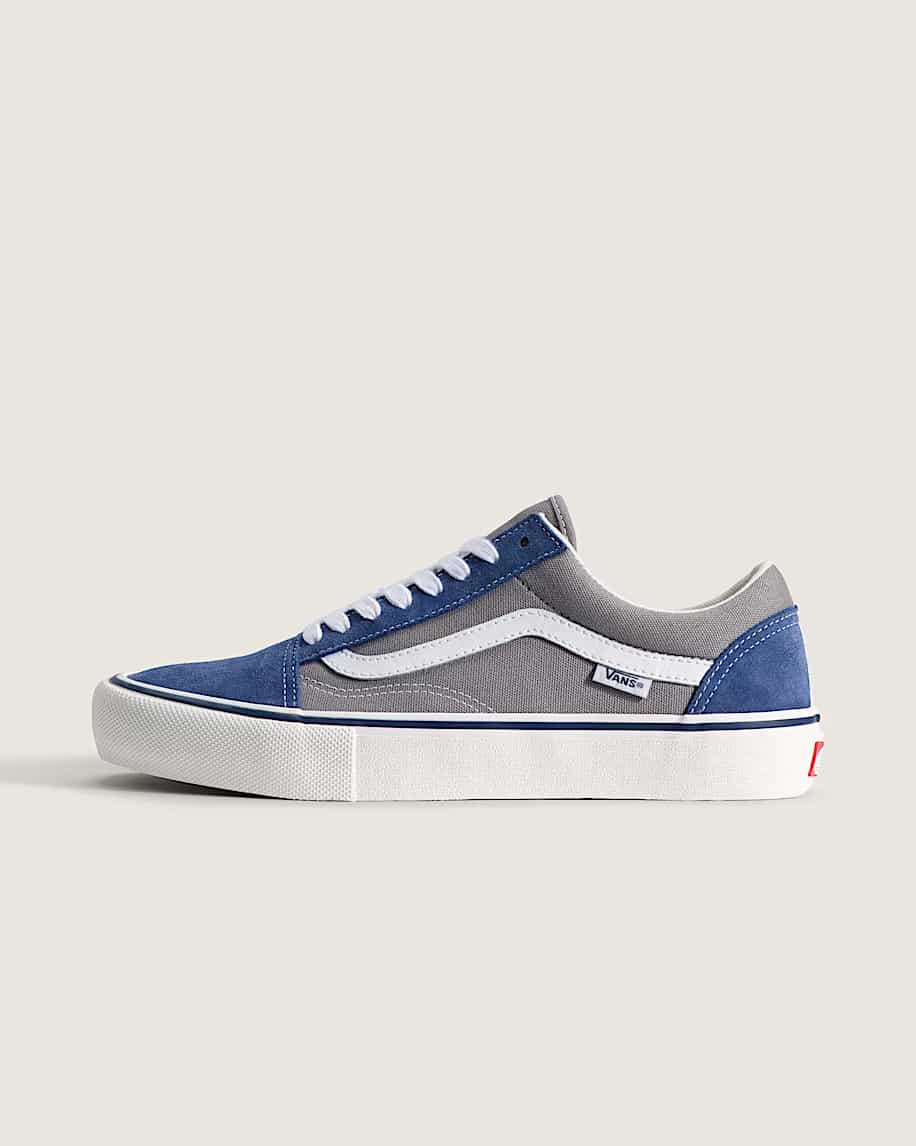 VANS SKATE Old Skool BLUE/GREY VN000EDNY24 バンズ スケートオールドスクール  27.5㎝ スニーカー メンズ シューズ 0198266485478【送料無料 北海道/沖縄/離島を除く】 BLUE/GREY 27.5cm