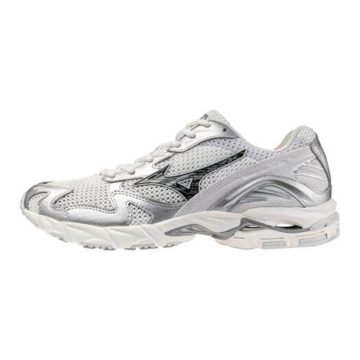 MIZUNO ミズノ WAVE RIDER 10 05：ホワイト×チャコール×ブラック 25.0cm   D1GA261D05 4582767791231 レディース スニーカー スポーツスタイル  【送料無料 北海道/沖縄/離島を除く】 05：ホワイト×チャコール×ブラック 25.0cm