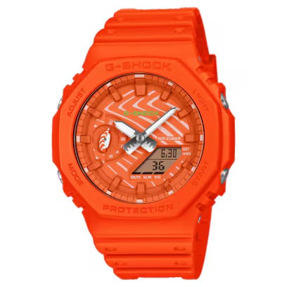 【NEW】カシオ ジーショック CASIO G-SHOCK GSHOCK ANALOG-DIGITAL 2100 SERIES GA-2100SSH-4AJR サーモン メンズ  腕時計 国内正規品 4549526433092  【送料無料 北海道/沖縄/離島除く】 4AJR FREE