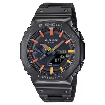 カシオ CASIO G-SHOCK GSHOCK ジーショック FULL METAL 2100 SERIES GM-B2100BPC-1AJF 20気圧防水 ショックレジスト ソーラー充電システム フルメタル 八角形 オクタゴン アナログデジタルコンビネーション 腕時計 国内正規品 【送料無料 北海道/沖縄/離島除く】