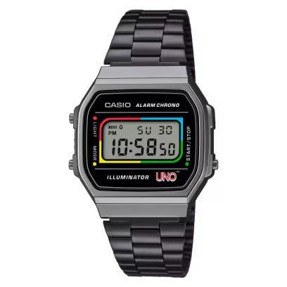 カシオ CASIO CLASSIC カシオクラシック 「UNO」コラボレーションモデル A168WEUC-1AJR 日常生活用防水  国内正規品 4549526374357【送料無料 北海道/沖縄/離島を除く】