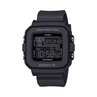 カシオ CASIO BABY-G ベビージー BGD-10 Series BGD-10-1JF BLACK 10気圧防水 耐衝撃構造（ショックレジスト） 国内正規品 【送料無料 北海道/沖縄/離島を除く】
