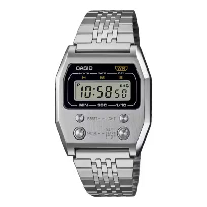 カシオ CASIO CASIOCLASSIC カシオクラシック PREMIUMシリーズ A1100D-1JF シルバー 腕時計 国内正規品 4549526367199 【送料無料 北海道/沖縄/離島を除く】