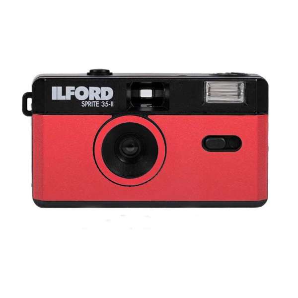 【★SALE★在庫限り★12時までのご注文で即日出荷！】ILFORD JAPAN（イルフォードジャパン ）フィルムカメラ◆スプライト35-II　 ブラック&レッド  ブラック&レッド