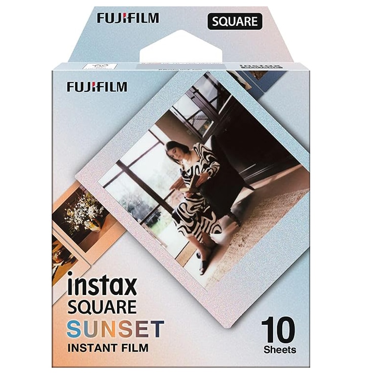 【★20時までのご注文で翌日発送！】富士フイルム FUJIFILM INSTAX SQUARE WW 1 [インスタントフィルム instax チェキ SQUARE（スクエア） SUNSET サンセットカラー 1パック（10枚入り）]