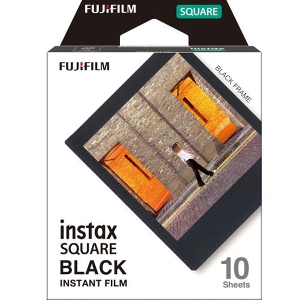 【★20時までのご注文翌日出荷！】富士フイルム FUJIFILM スクエアフォーマットフィルム instax SQUARE ブラックフレーム 10枚入 INSTAX SQUARE BLACK FRAME WW 1