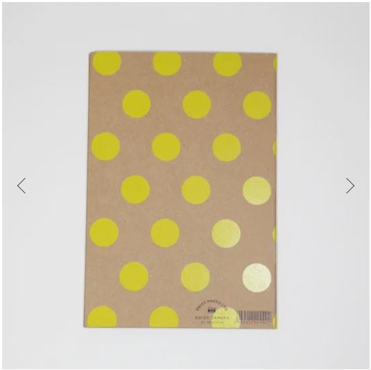 【12時までのご注文で即日出荷★コイデカメラオリジナル商品】★3冊セット★黒台紙ポケットアルバム(Lサイズ24枚・KGサイズ12枚収納)　ドット/イエロー ドット/イエロー