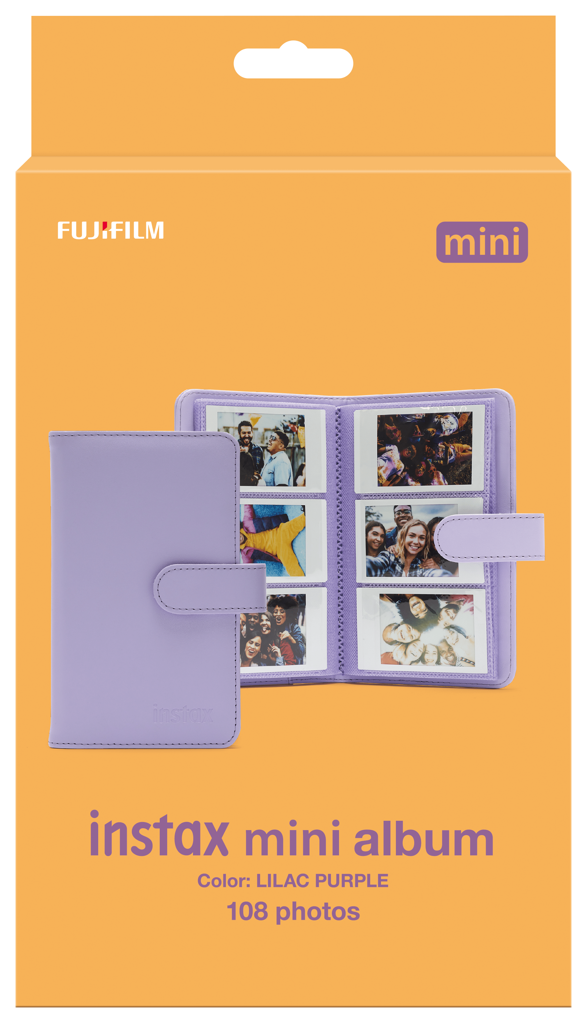 【送料無料★12時までのご注文で即日出荷】富士フイルム FUJIFILM INS MINI 12 アルバム108　パープル パープル