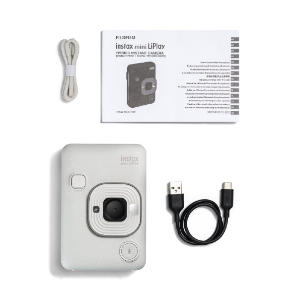 【★SALE★送料無料◆12時までの即日出荷！】富士フイルム｜FUJIFILM ハイブリッドインスタントカメラ 「チェキ」 instax mini  Liplay （インスタックス ミニ リプレイ） タイプC  ミスティーホワイト ホワイト