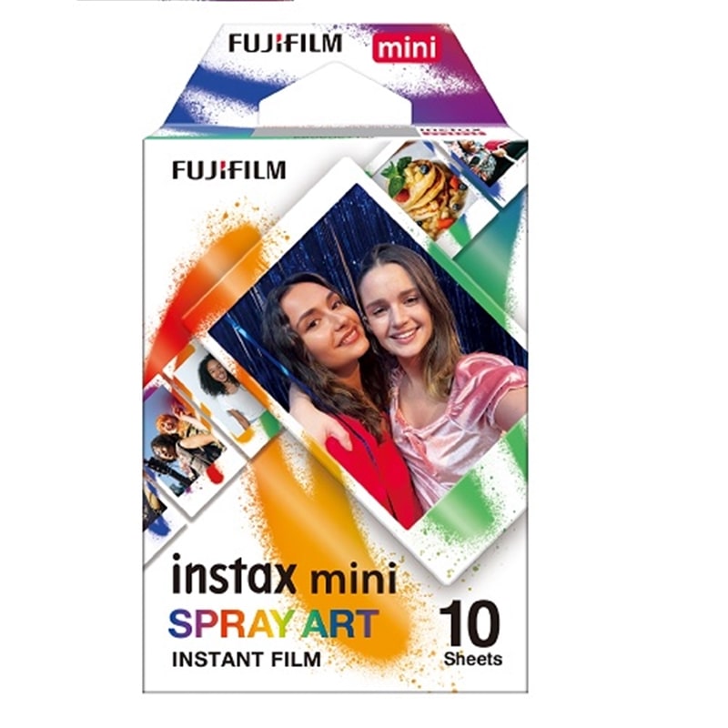【12時までのご注文で即日出荷!】富士フイルム FUJIFILM INSTAX MINI チェキ用絵柄フィルム 10枚入り(1パック) SPRAY ART(スプレーアート)チェキフィルム SPRAY ART