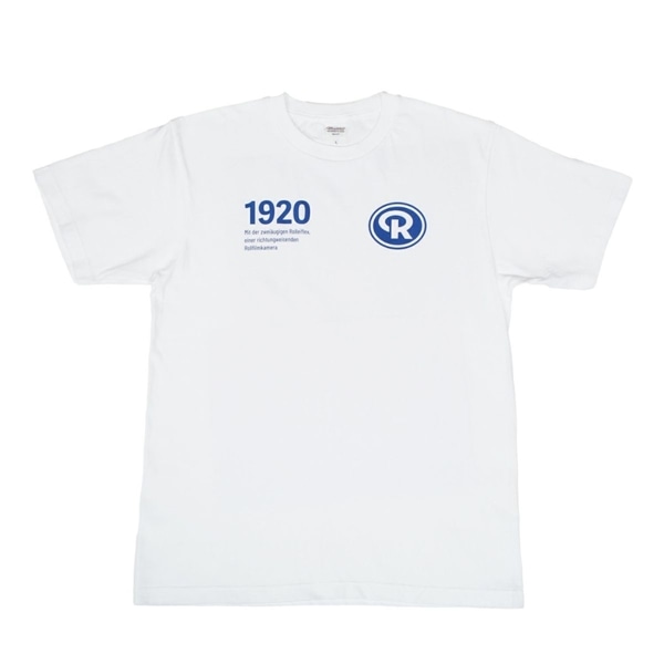 【数量限定★★Rollei公式プロダクト】 さらさら着心地Tシャツ Rollei丸ロゴ ホワイト　Mサイズ Rollei丸ロゴ ホワイト Mサイズ