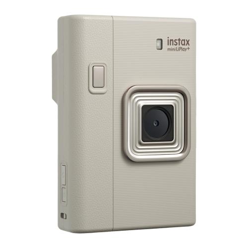 【★今なら！チェキフィルム20枚付き★12時までのご注文で即日発送】富士フイルム FUJIFILM ハイブリッドインスタントカメラ チェキ instax mini LiPlay＋（インスタックス ミニ リプレイ プラス） SAND BEIGE（サンドベージュ） INS LIPLAY PLUS BEIGE VN
