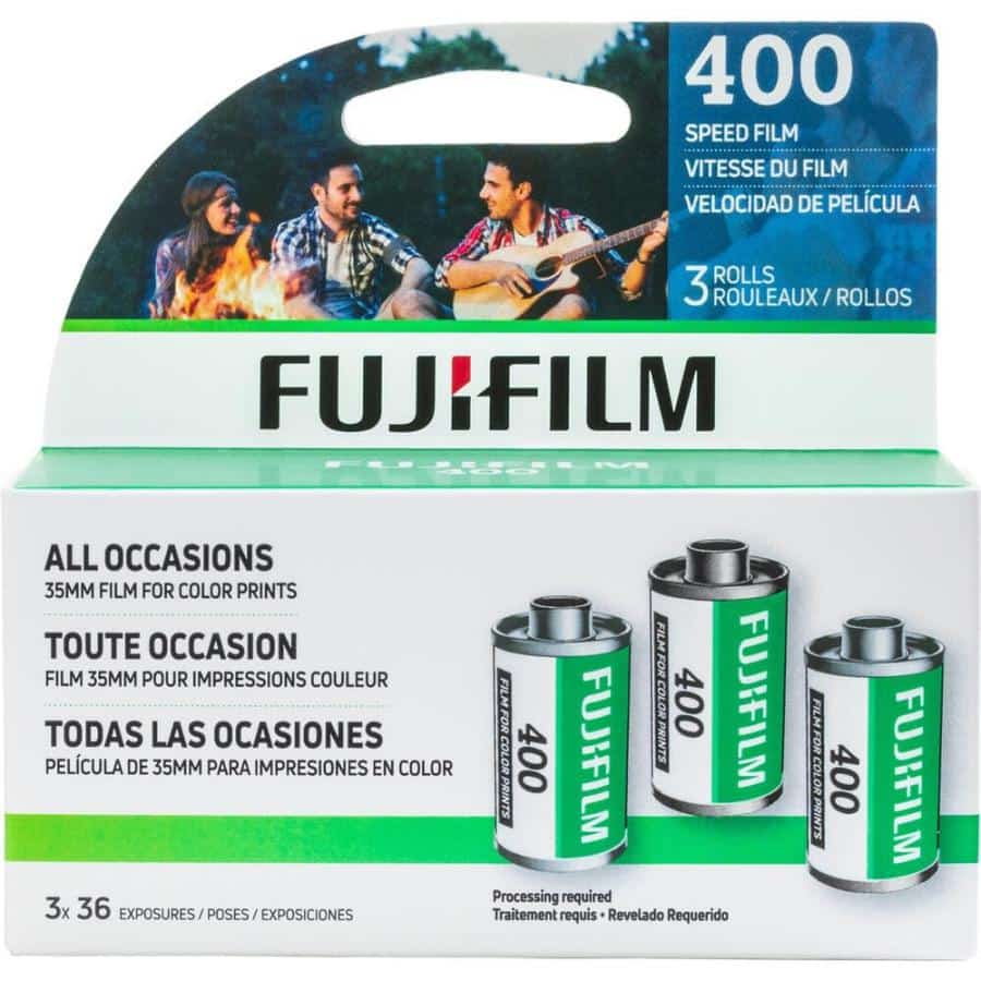 【★SALE★在庫限り★20時までのご注文で翌日出荷★】 富士フイルム FUJIFILM 400 36枚撮り 3本パック(35mmカラーネガフィルム 135 海外版パッケージ)
