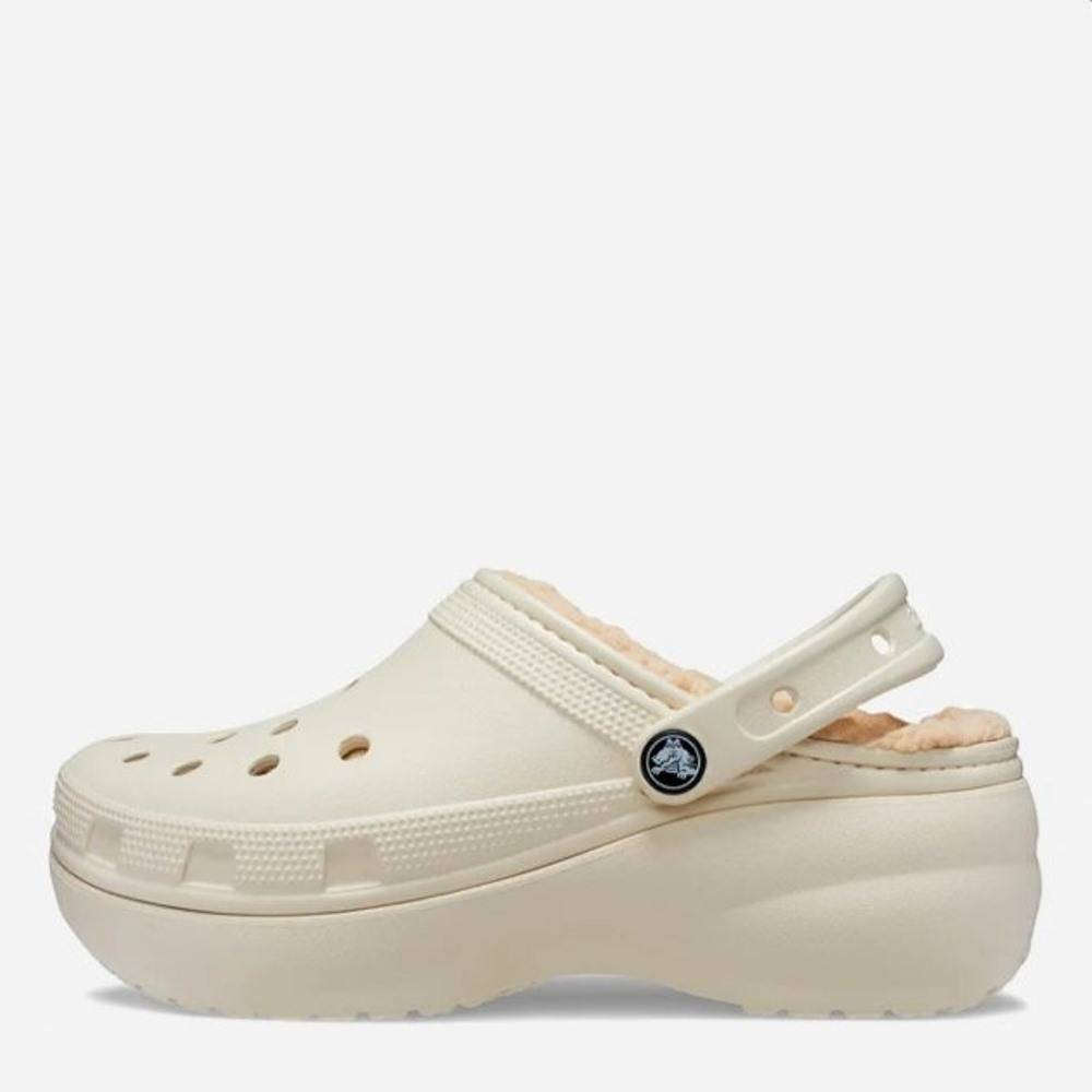 CROCS クロックス Classic Platform Lined Clog W クラシック プラットフォーム ラインド クロッグ BEG