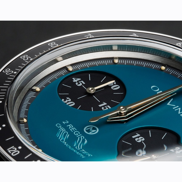 ♪【OUTLINE×TiCTAC】2レジスタークロノ YK20232-3BL ブルーグリーン チックタック専売モデル クォーツ