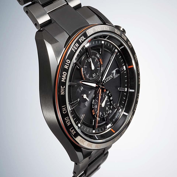 ★【CITIZEN　ATTESA】ACT Line ブラックチタンシリーズ AT8185-62E 電波ソーラー メンズ