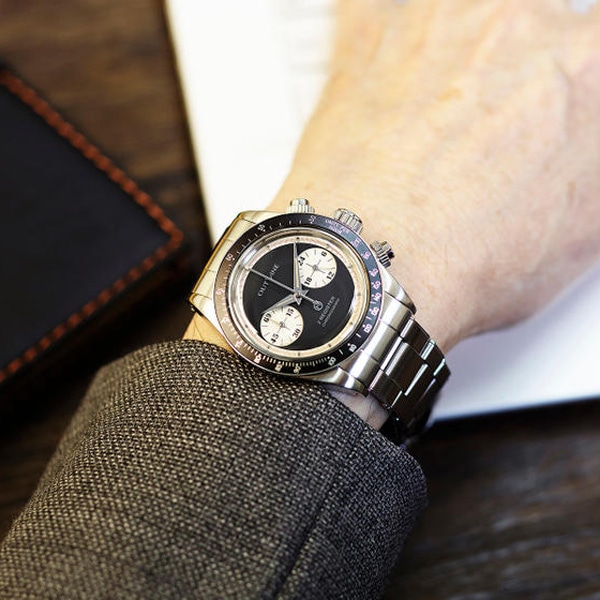 ♪【OUTLINE×TiCTAC】2レジスタークロノ YK20232-2BK ブラック 150本限定モデル　OUTLINE x TiCTAC