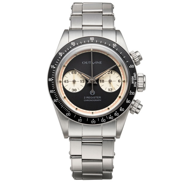 ♪【OUTLINE×TiCTAC】2レジスタークロノ YK20232-2BK ブラック 150本限定モデル　OUTLINE x TiCTAC