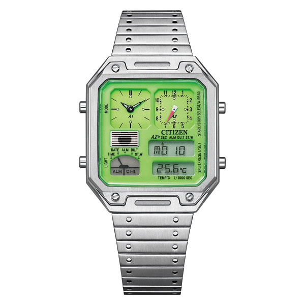 ★【CITIZEN RECORD LABEL】サーモセンサー JG2120-65W TiCTAC限定 クォーツ ユニセックス