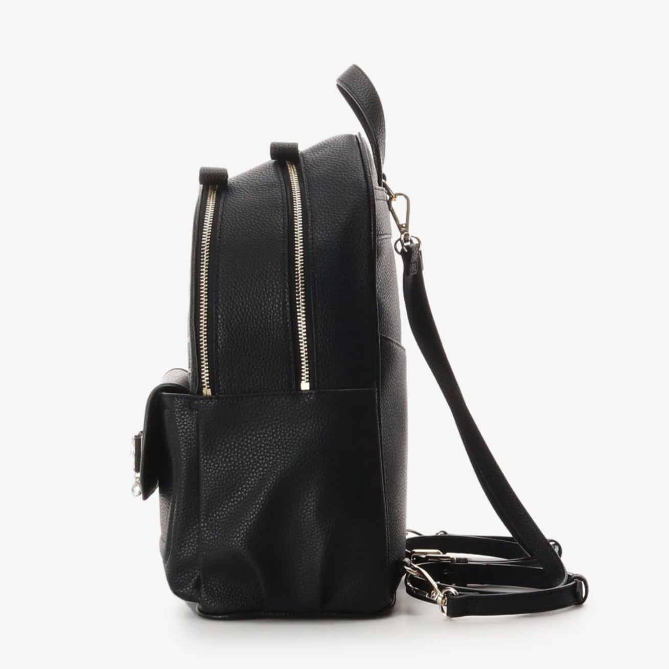 ビジューリボンリュック(大) ブラック