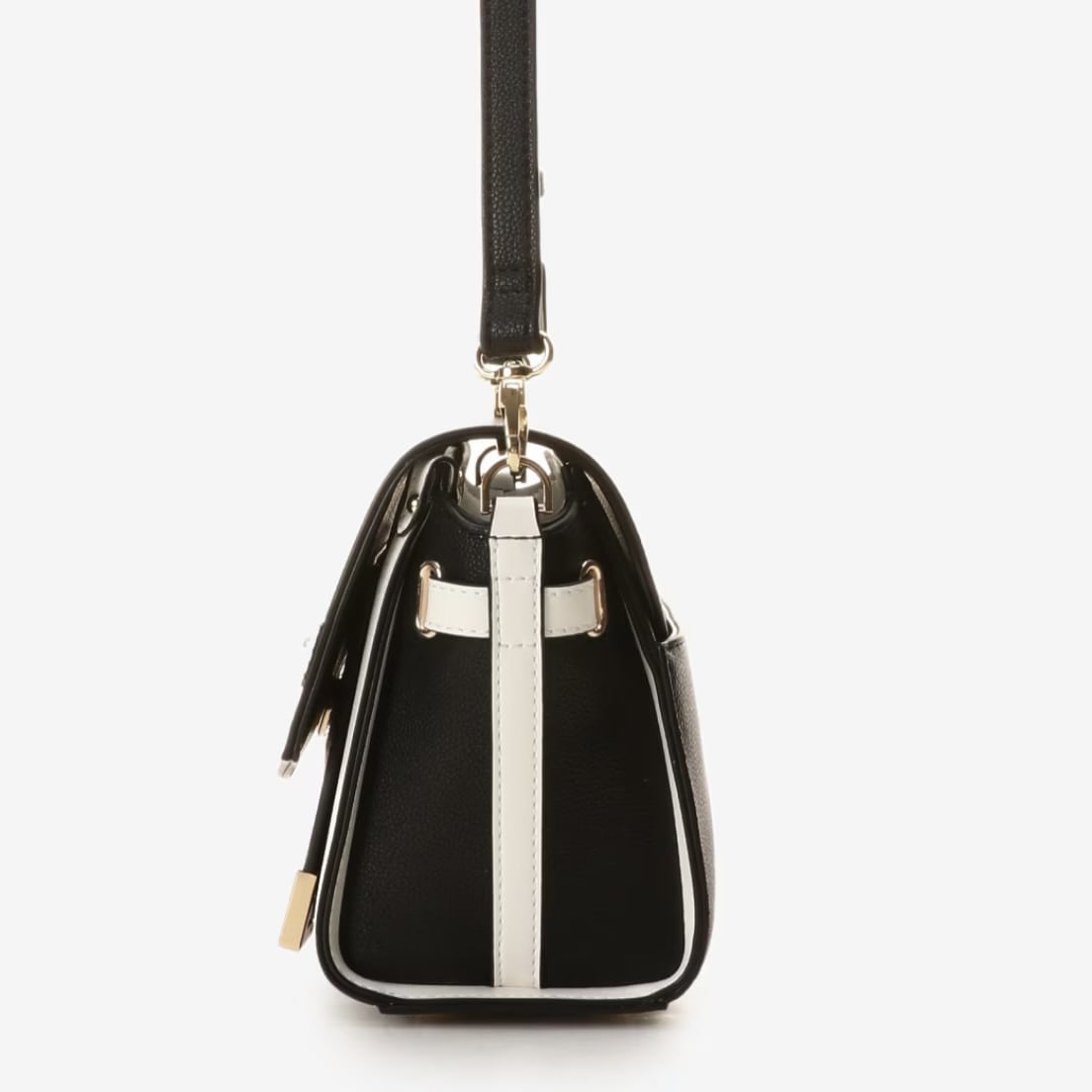 シンプルビジューショルダーバッグ ブラック