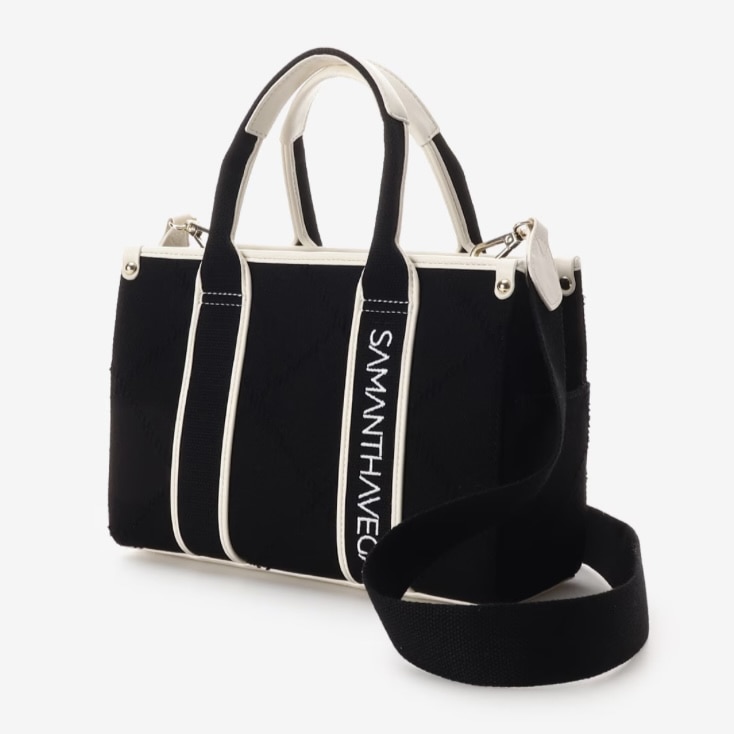 ロゴテープデニムトート（小）