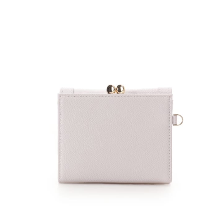 バイカラージュエルリボン折財布