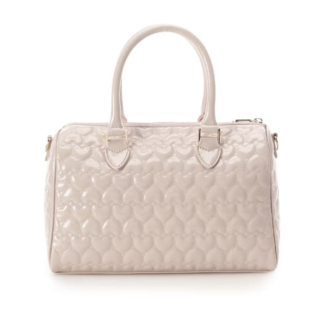 エターナルハートキルトボストンバッグ ピンク