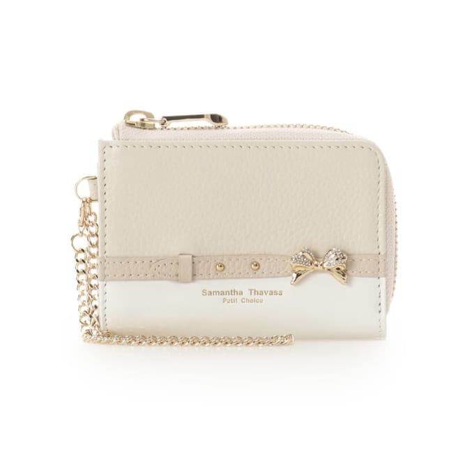 ビジューリボンバイカラー キーケース