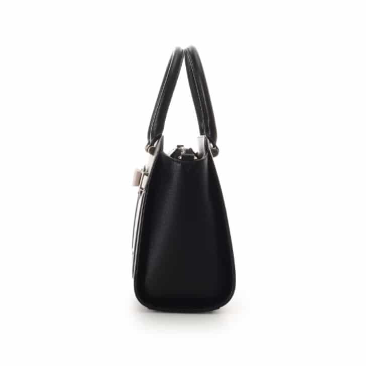 バイカラーアクセントリボンハンドバッグ