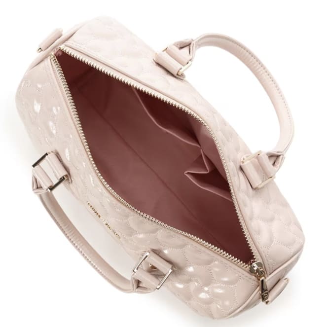 エターナルハートキルトボストンバッグ ピンク