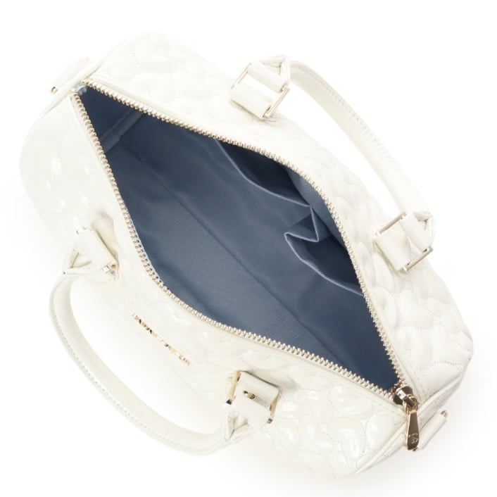 エターナルハートキルトボストンバッグ ホワイト