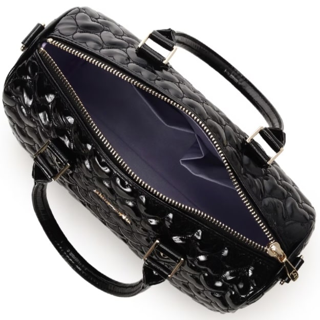 エターナルハートキルトボストンバッグ ブラック