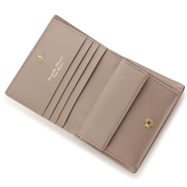 バイカラーフロントベルト 二つ折り財布
