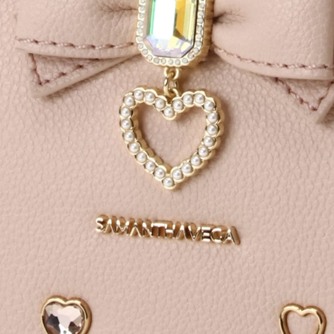 サイドレースアップリボンビジューミニフラッター