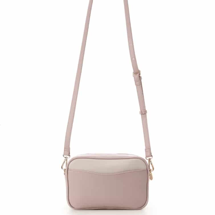 バイカラーアクセントリボンミニショルダーバッグ