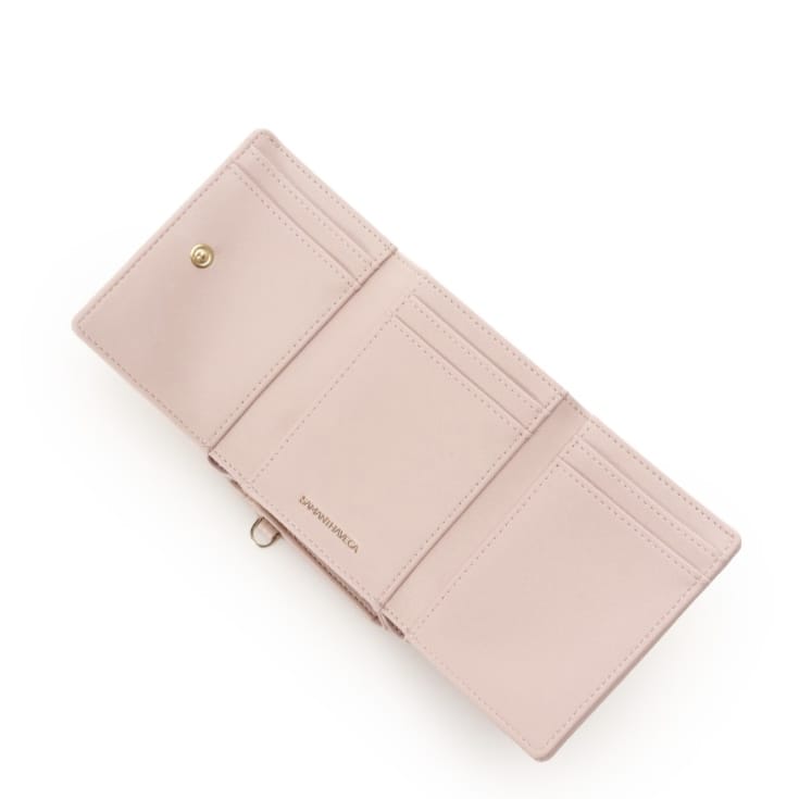 バレッタリボン折財布