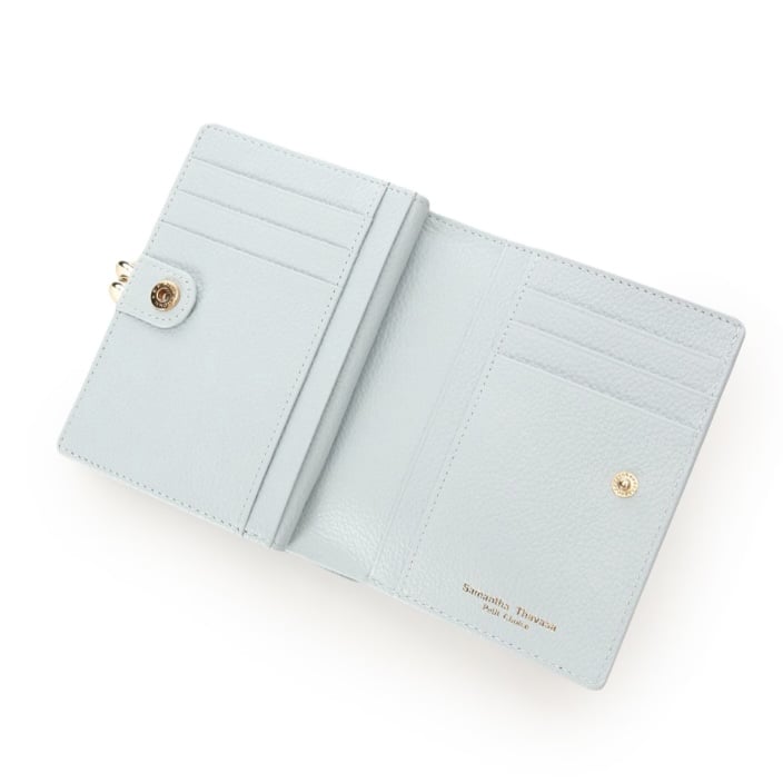 ビジュー 折財布 ミント