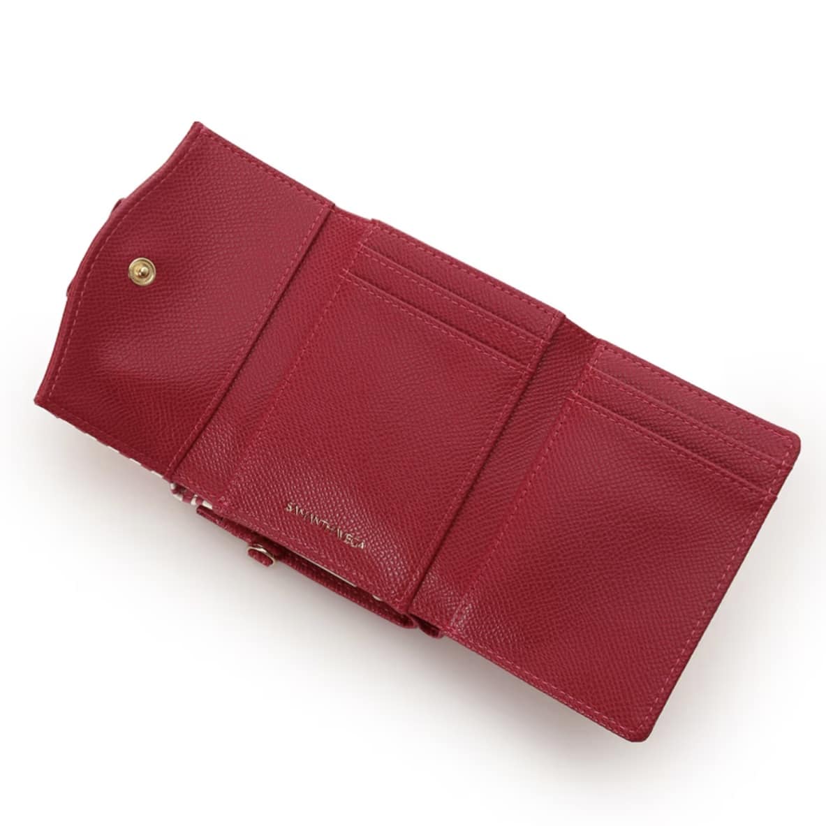 ストロベリーギンガム折財布