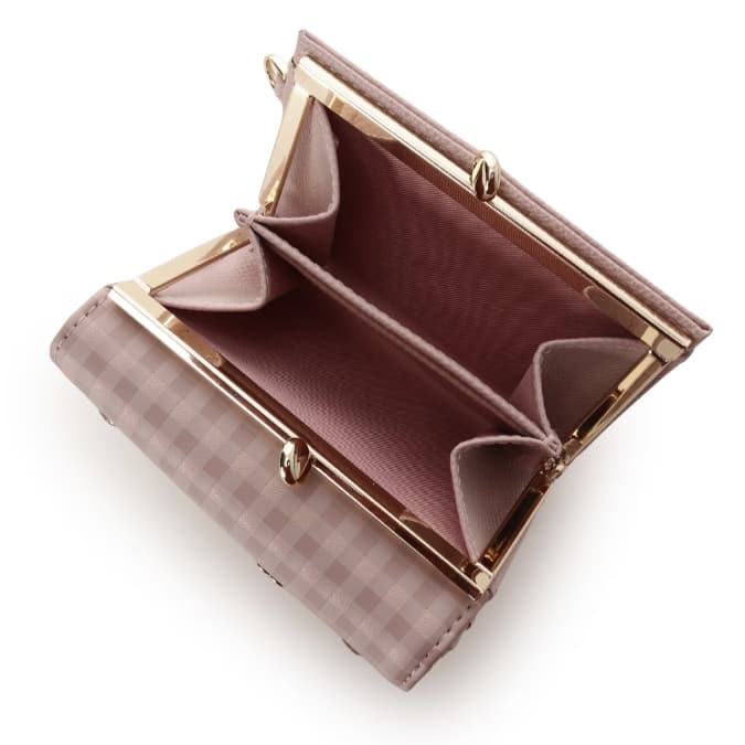 ストロベリーギンガム折財布