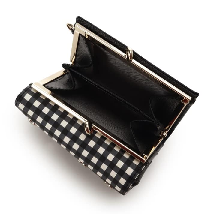 ストロベリーギンガム折財布