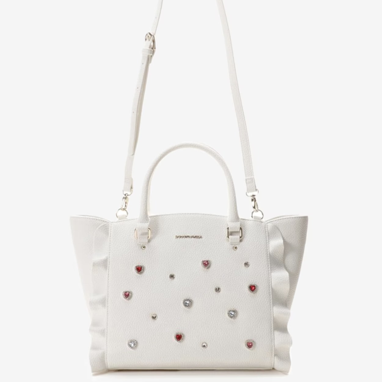 ビジューフラッター(小) ホワイト