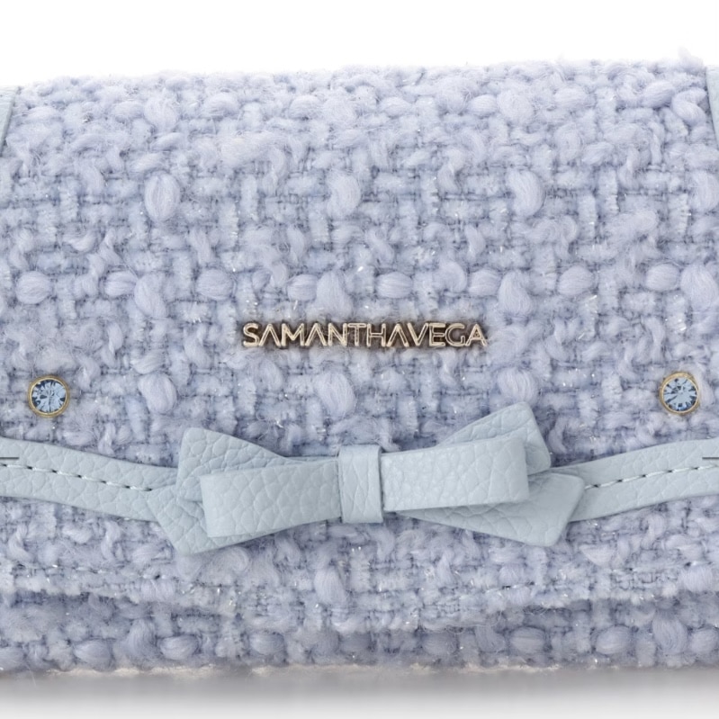 ソリッドリボンツイードキーケース