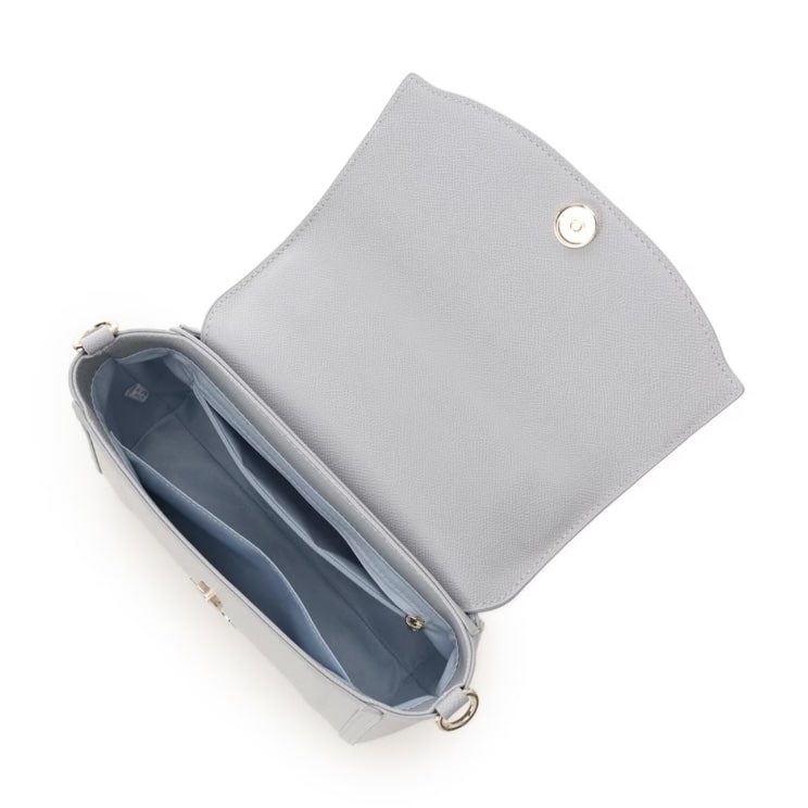 バイカラーアクセントリボンショルダーバッグ