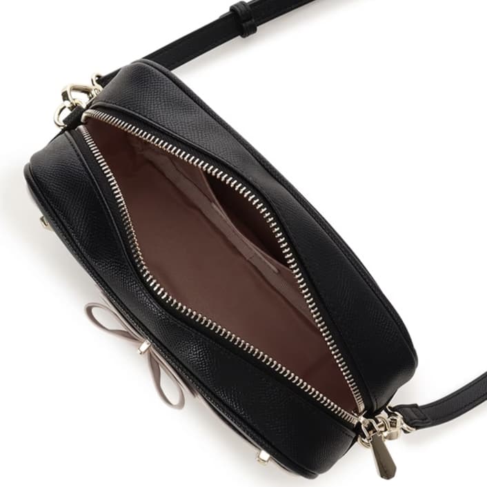 バイカラーアクセントリボンミニショルダーバッグ